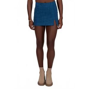 NEW SKY TO MOON denim mini skirt in blue